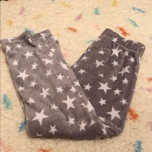 Gray Star Patterned Pajama Pants